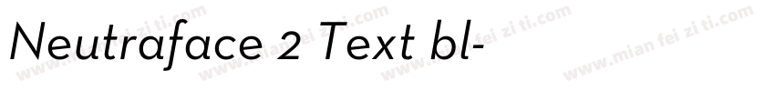 Neutraface 2 Text bl字体转换